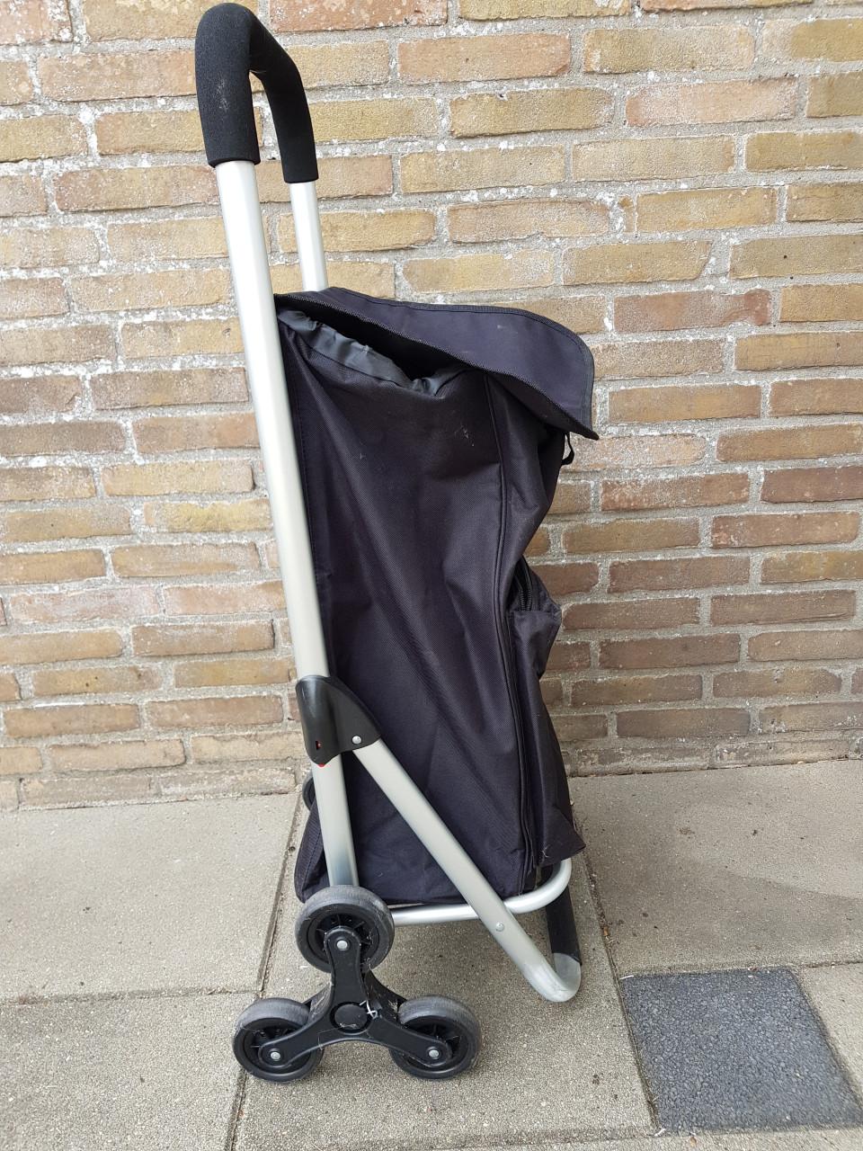 Boodschappen trolley tas met trapwielen
