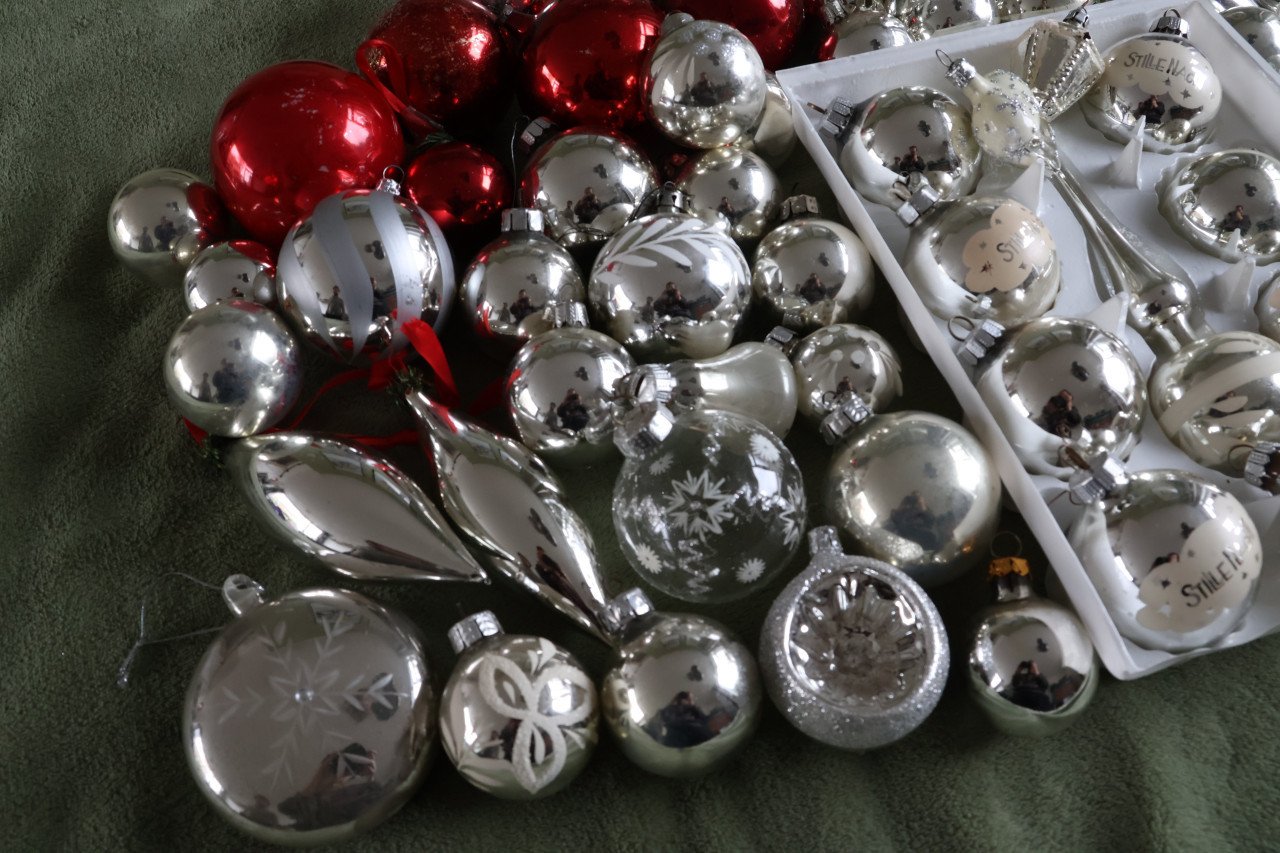 Vintage kerstballen