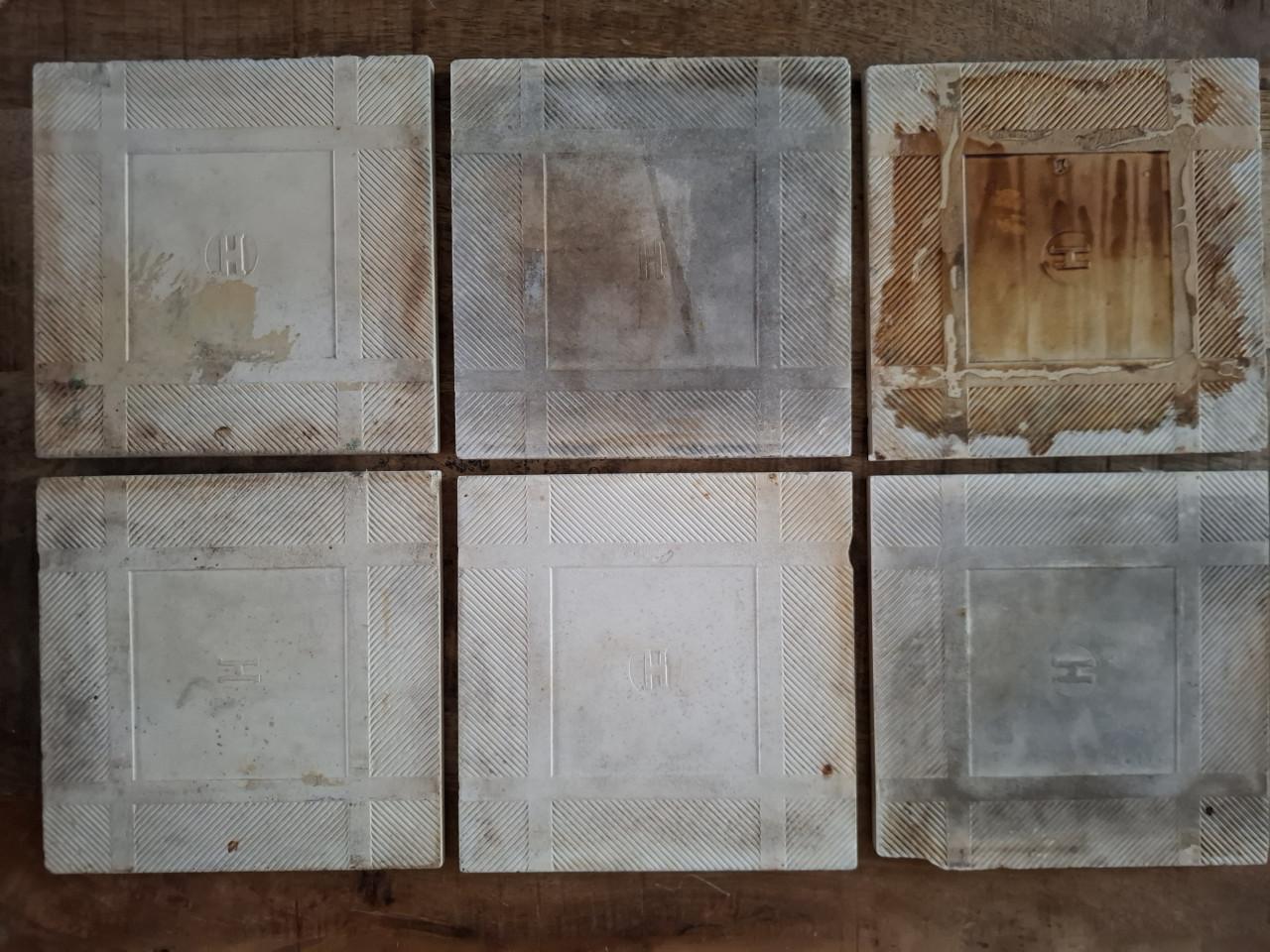 Te koop ,  6 tegels vintage