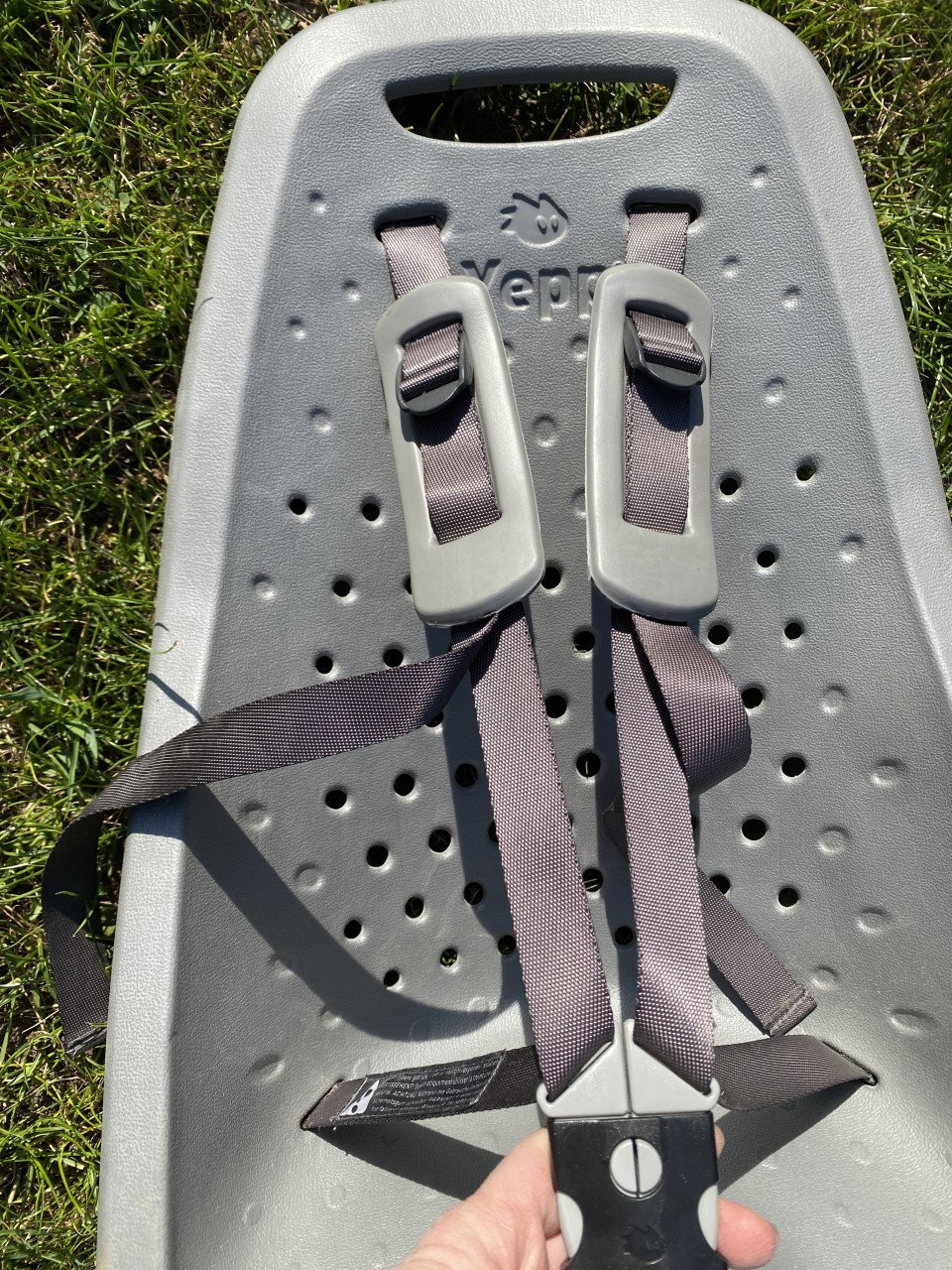 Yepp Maxi Achterzitje Easyfit Silver + sleutels