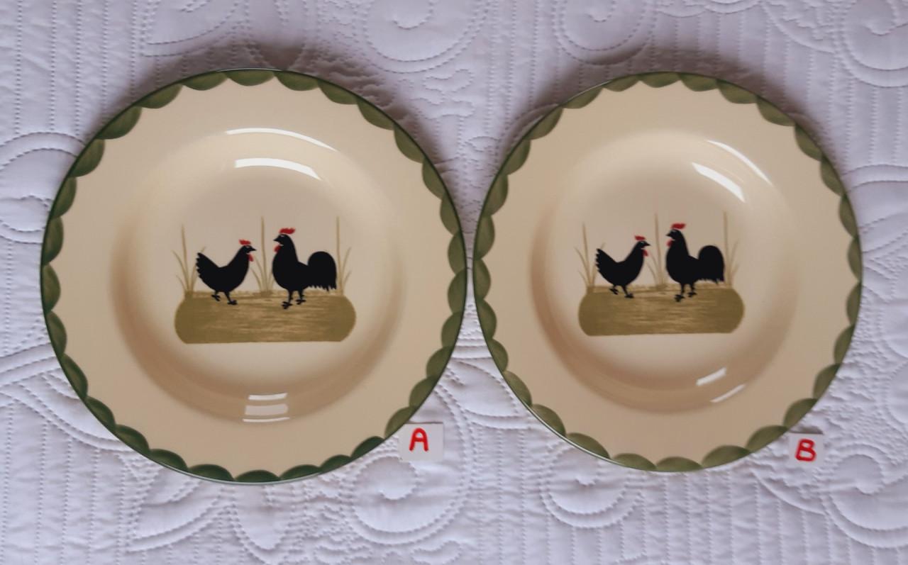 Kip & Haan servies: diep bord, 2 stuks