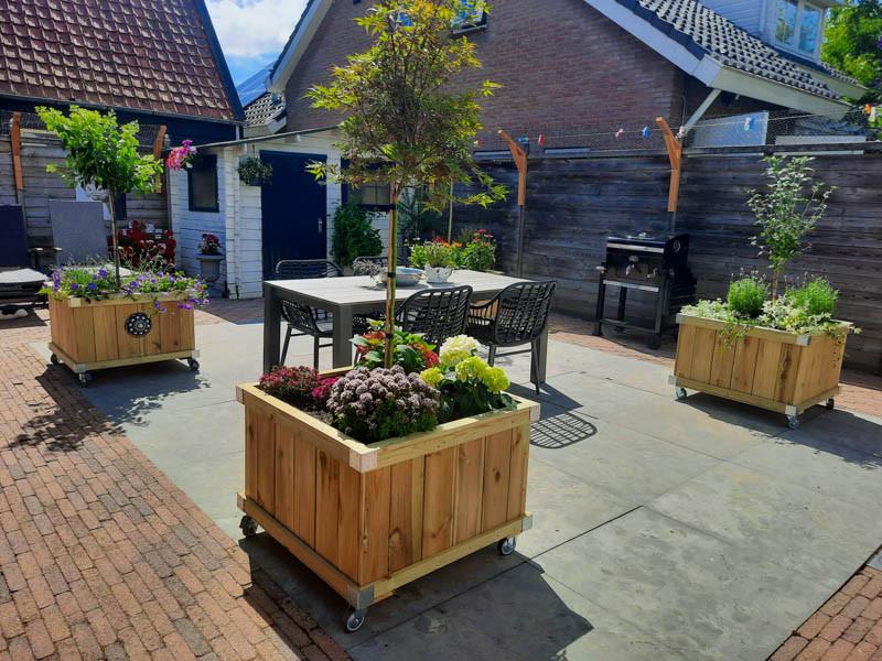 Zeeuwse knop bloembakken projecten ter inspiraties L80 x B83 x H60