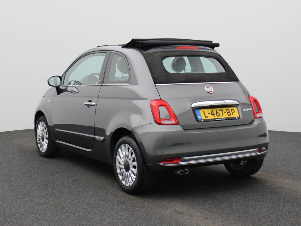 Fiat 500 C 1.0 hybrid star | cabrio | parkeer sensoren | navigatie | half l