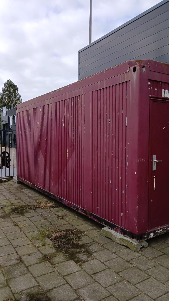 Bouwkeet met WC, keukentje en elektra