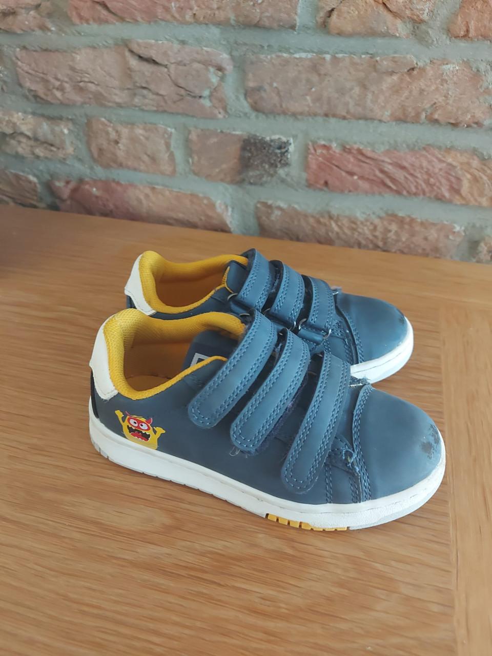 Z.g.a.n. blauw gele sneakers (maat 26 | klittenband )