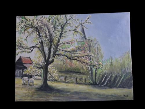 Schilderij Oudelande