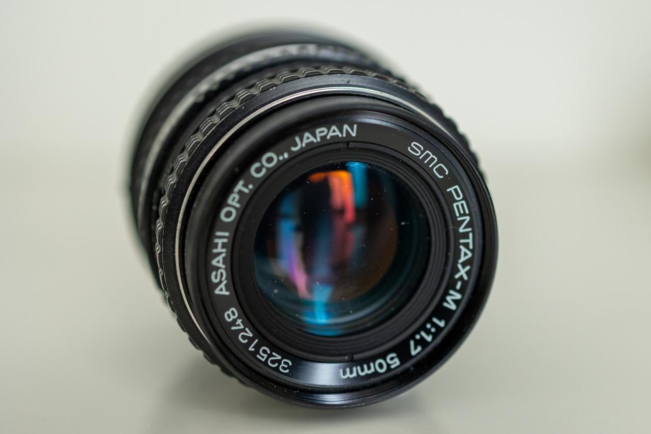 Lenzen Asahi Pentax50 mm en 135 mm met Canon RF adapter