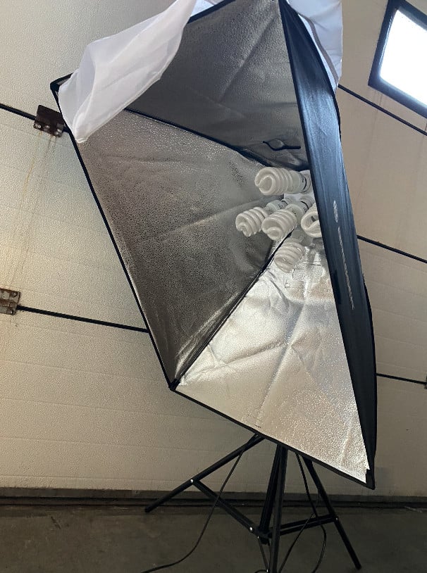 2x Bresser FOTO/VIDEO-LAMP op statief - softbox