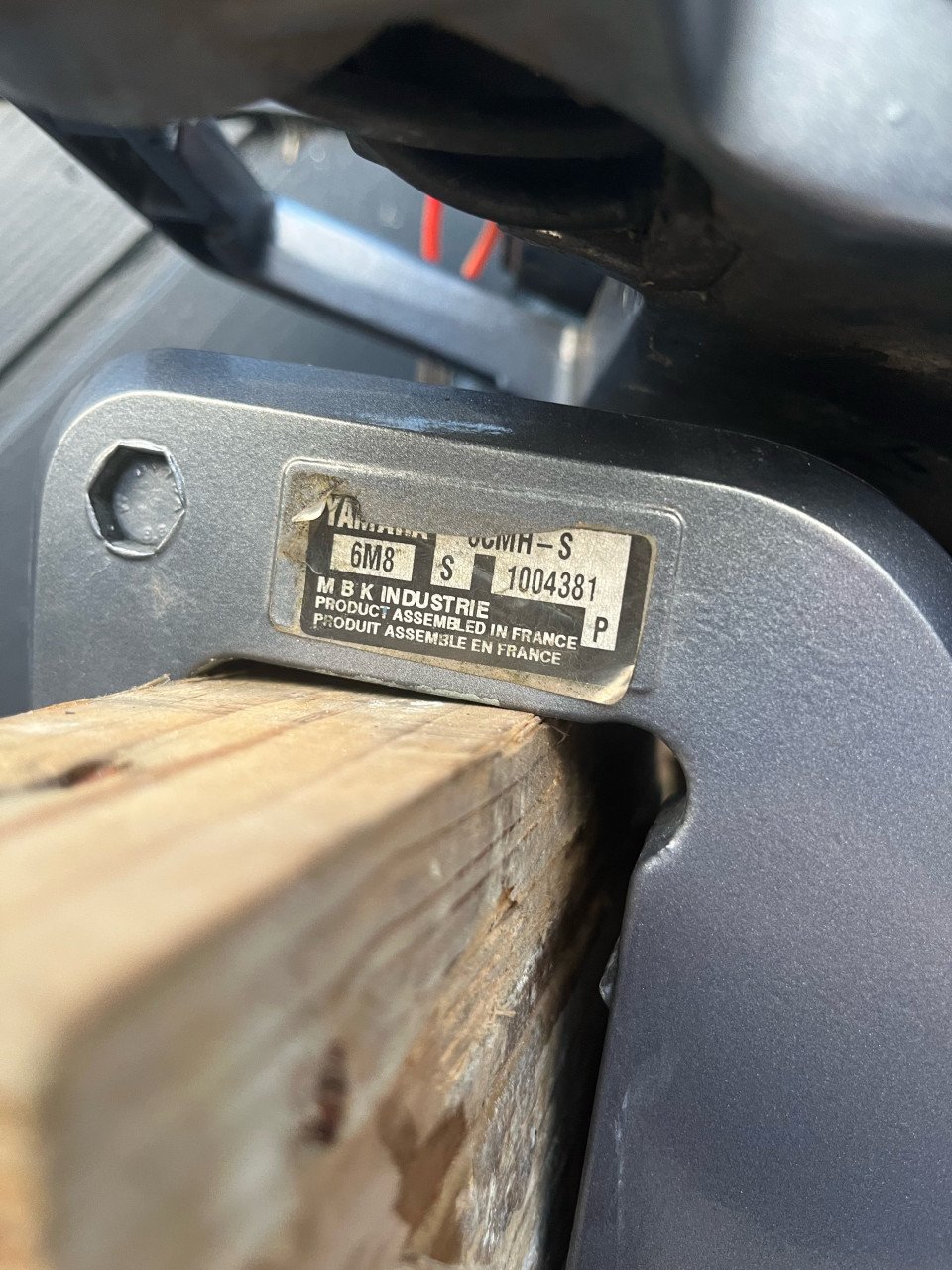 Yamaha 6pk 2-takt kortstaart