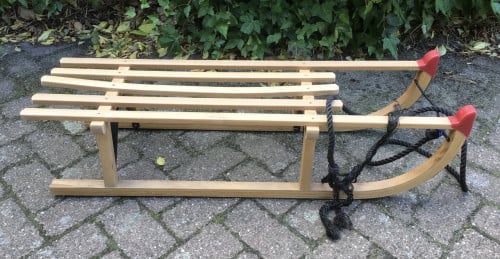 Houten slee