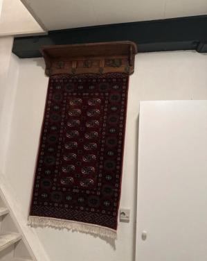 Vintage tapijt/kapstok