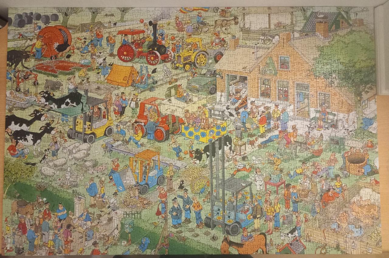 Jan van Haasteren puzzel Boerderij bezoek