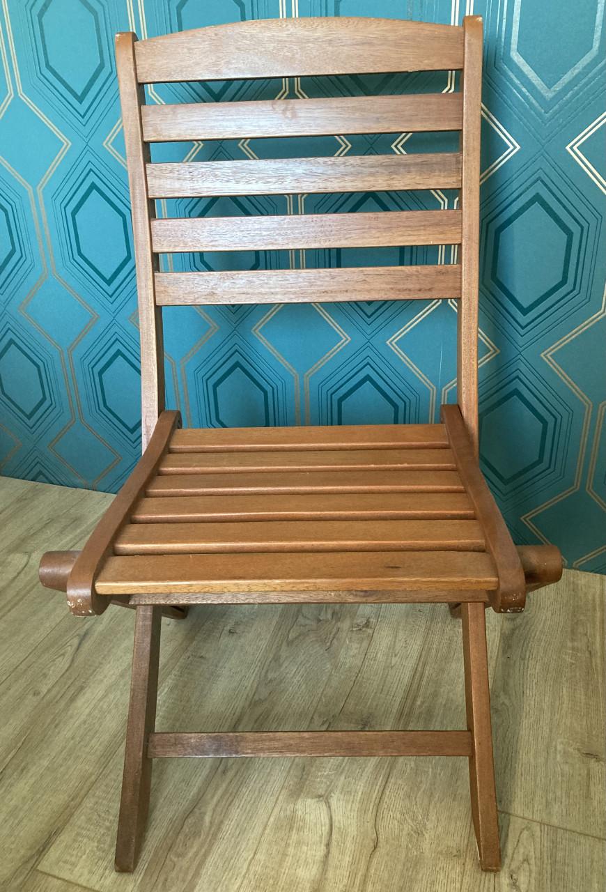 Houten opklapbare tuinstoelen