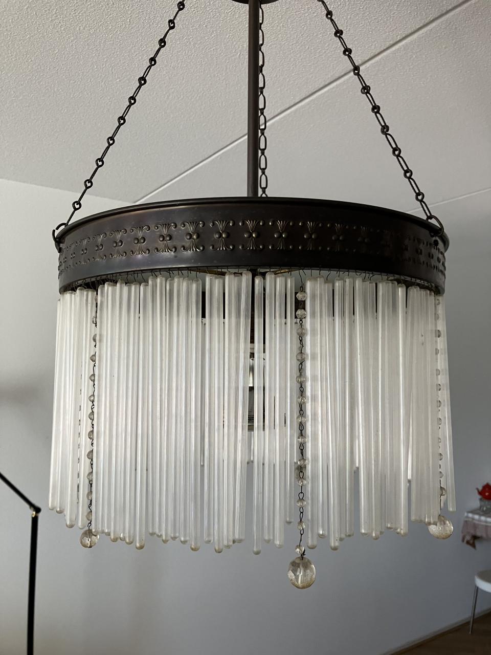 Hanglamp jaren Art-Deco  ’20 UNIEK