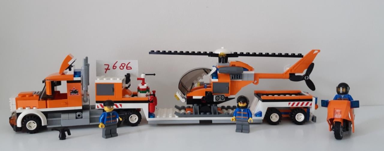LEGO City 7686: Helikoptertransport met 3 minifiguren