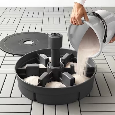 Ikea Gryto vulbare parasolvoet 60cm - 35 kg (zand) - Nieuw