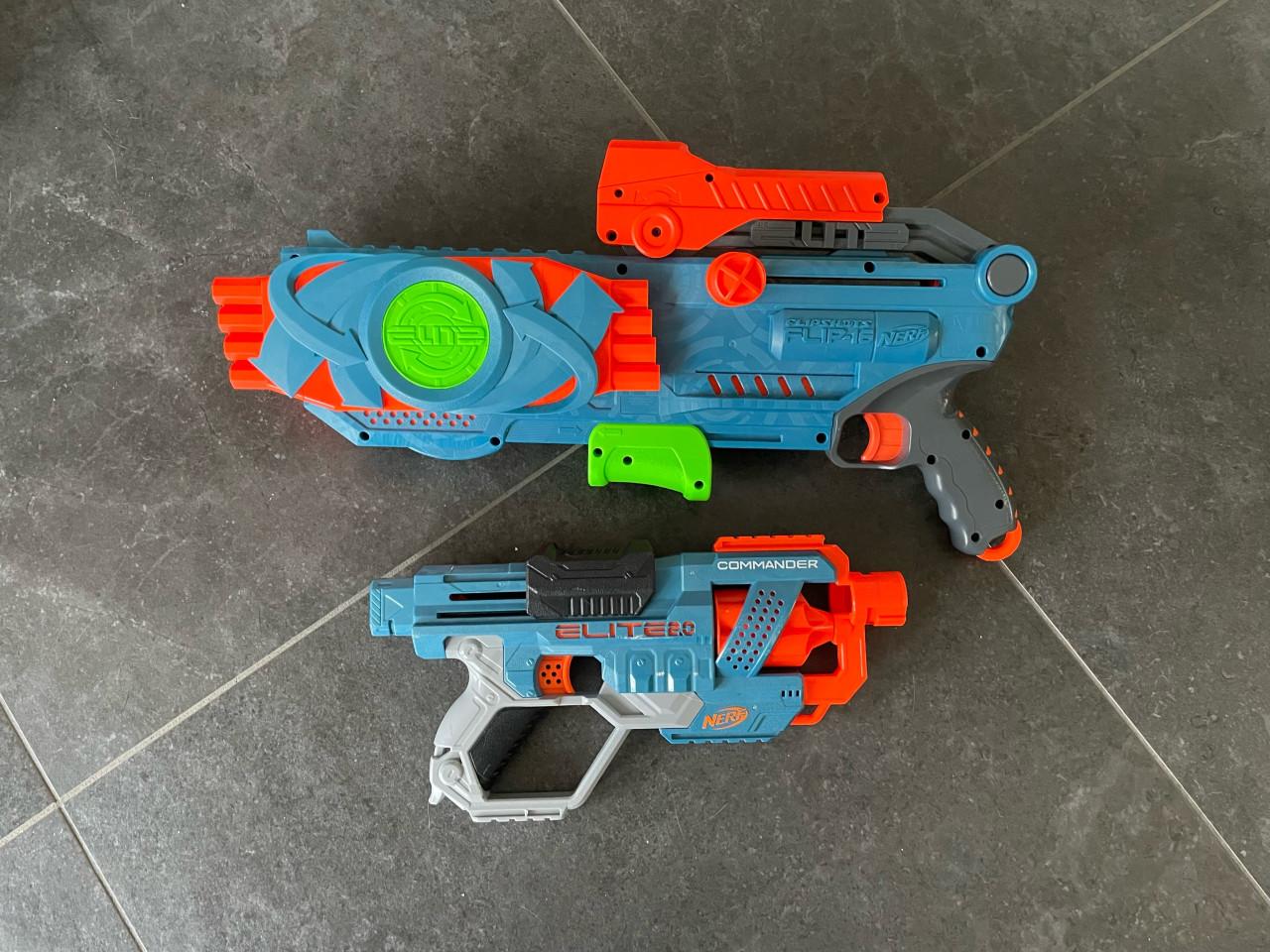 Nerf flip shot 16 + Nerf commander