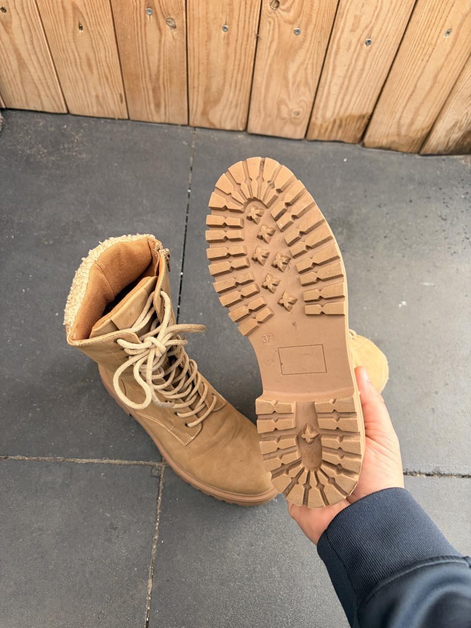 Dames boots enkellaarsjes maat 36 – beige/camel 🤎