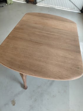 Massief eiken uitklapbare eettafel