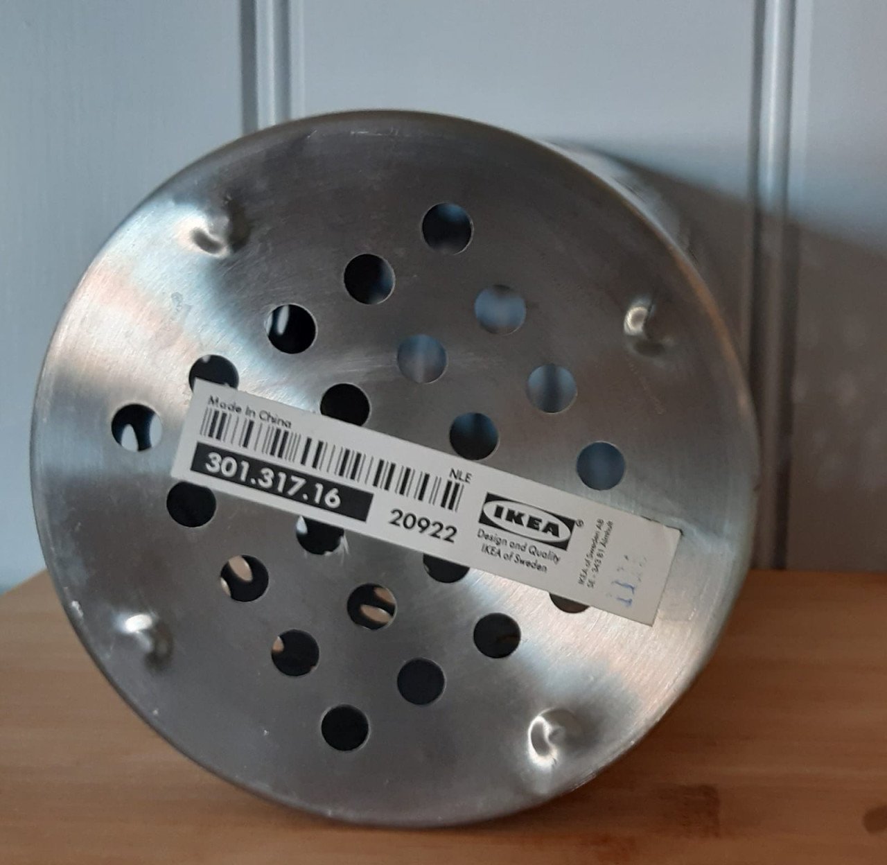 Ikea: ORDNING : rek voor keukengerei, roestvrij staal, 18 cm