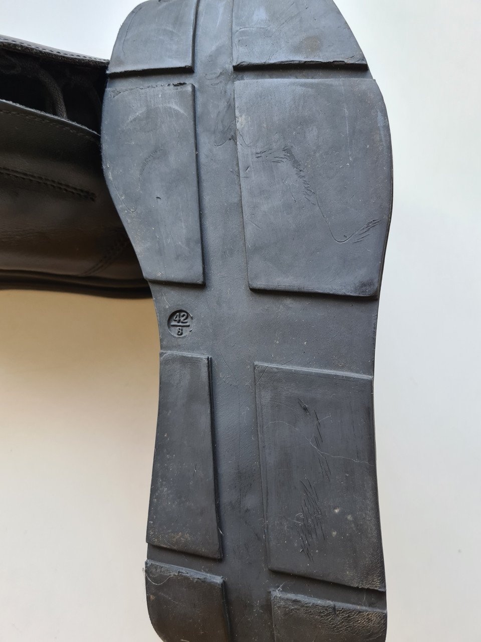 Peperoni zwarte leren heren veterschoenen  Maat 42