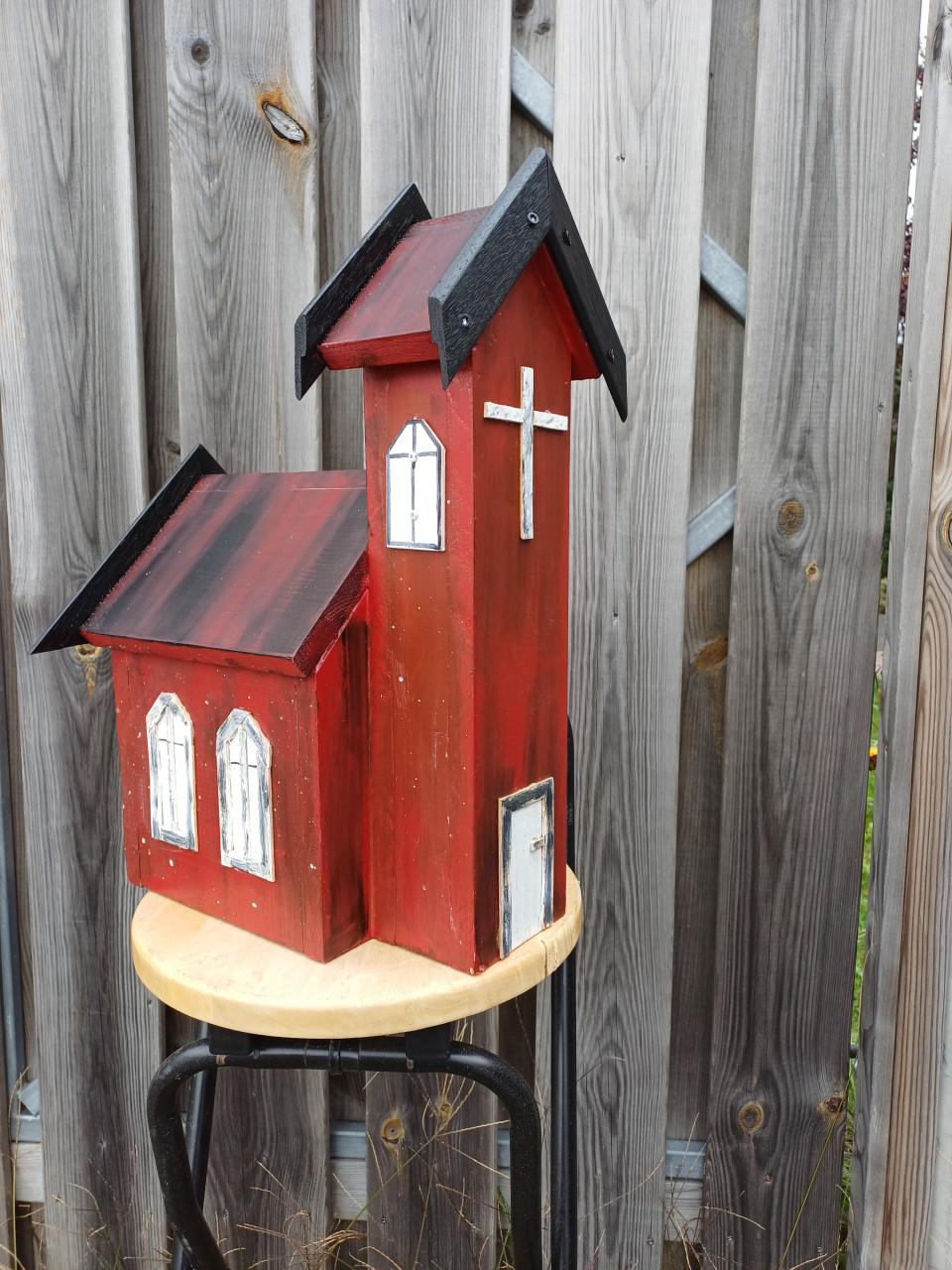 Vogelhuis in Kerk - model met uitneembare bodem