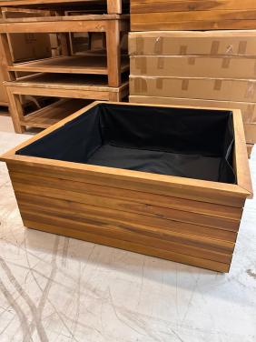 Teakhouten plantenbak 100 X 100 X 40