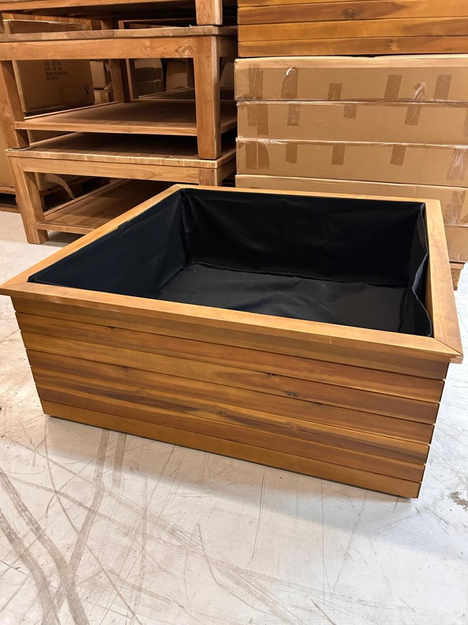 Teakhouten plantenbak 100 X 100 X 40