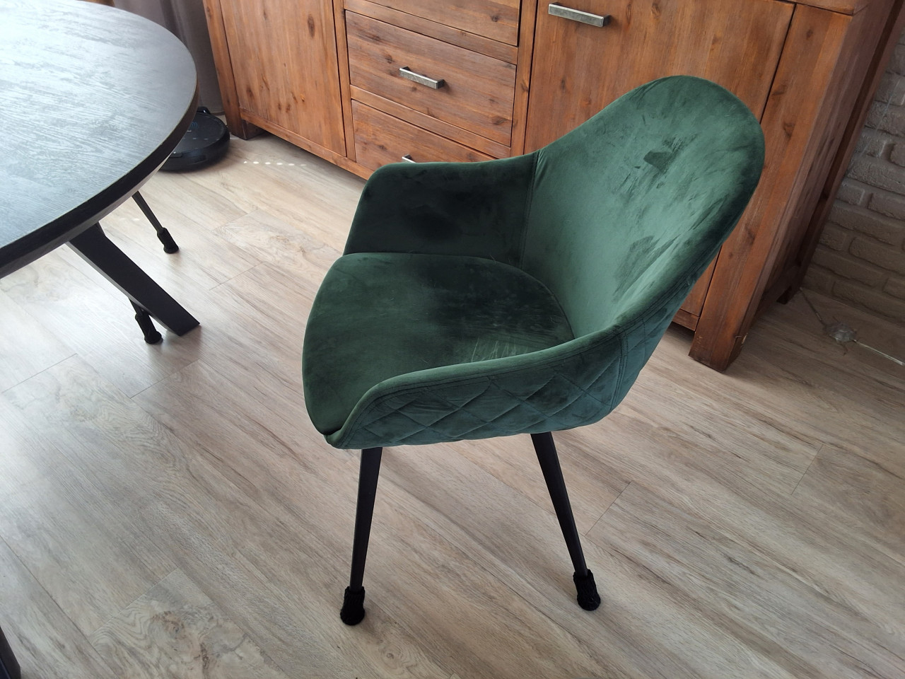 Eethoek met 4 stoelen