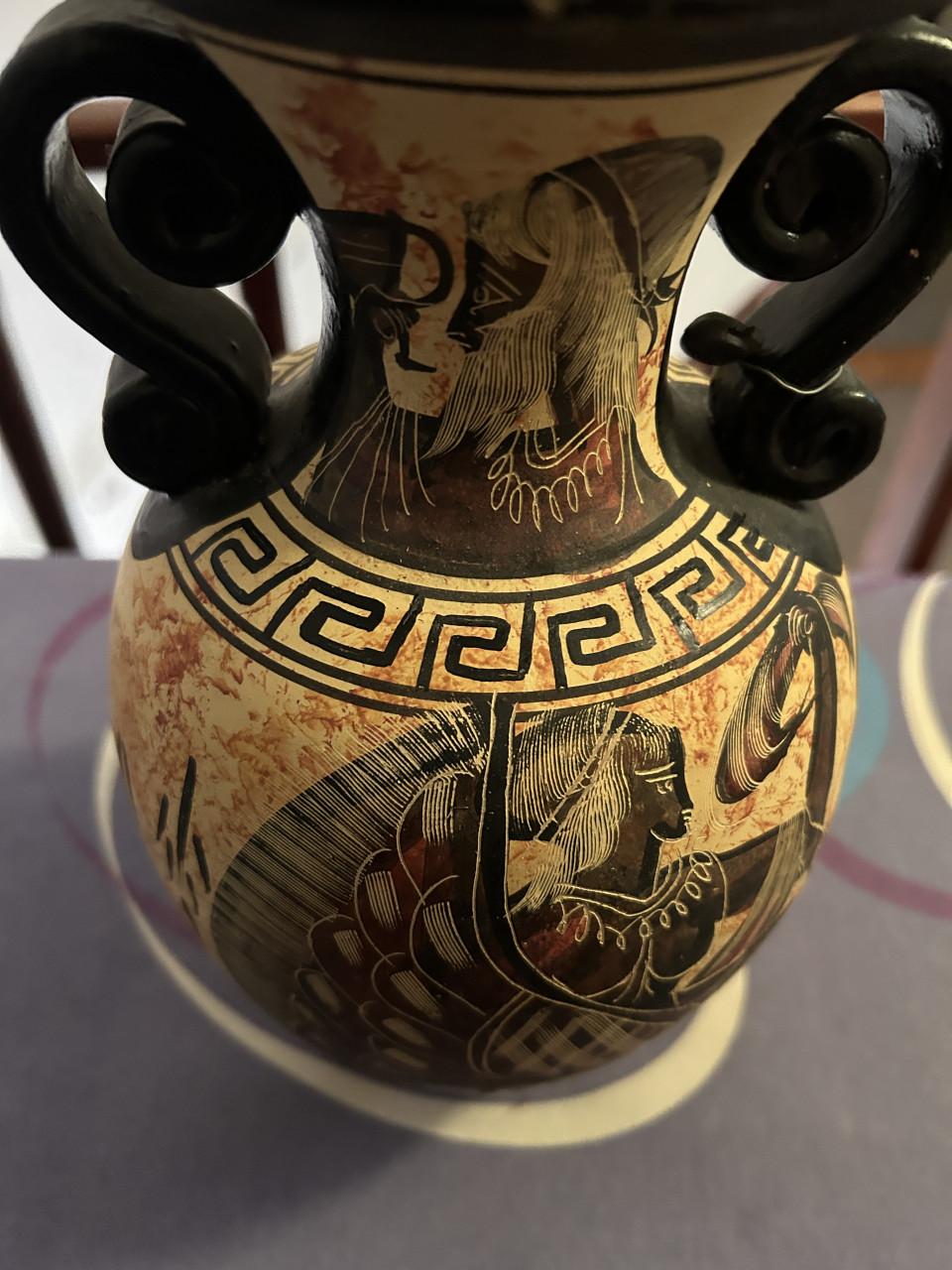 Griekse vaas met loodje