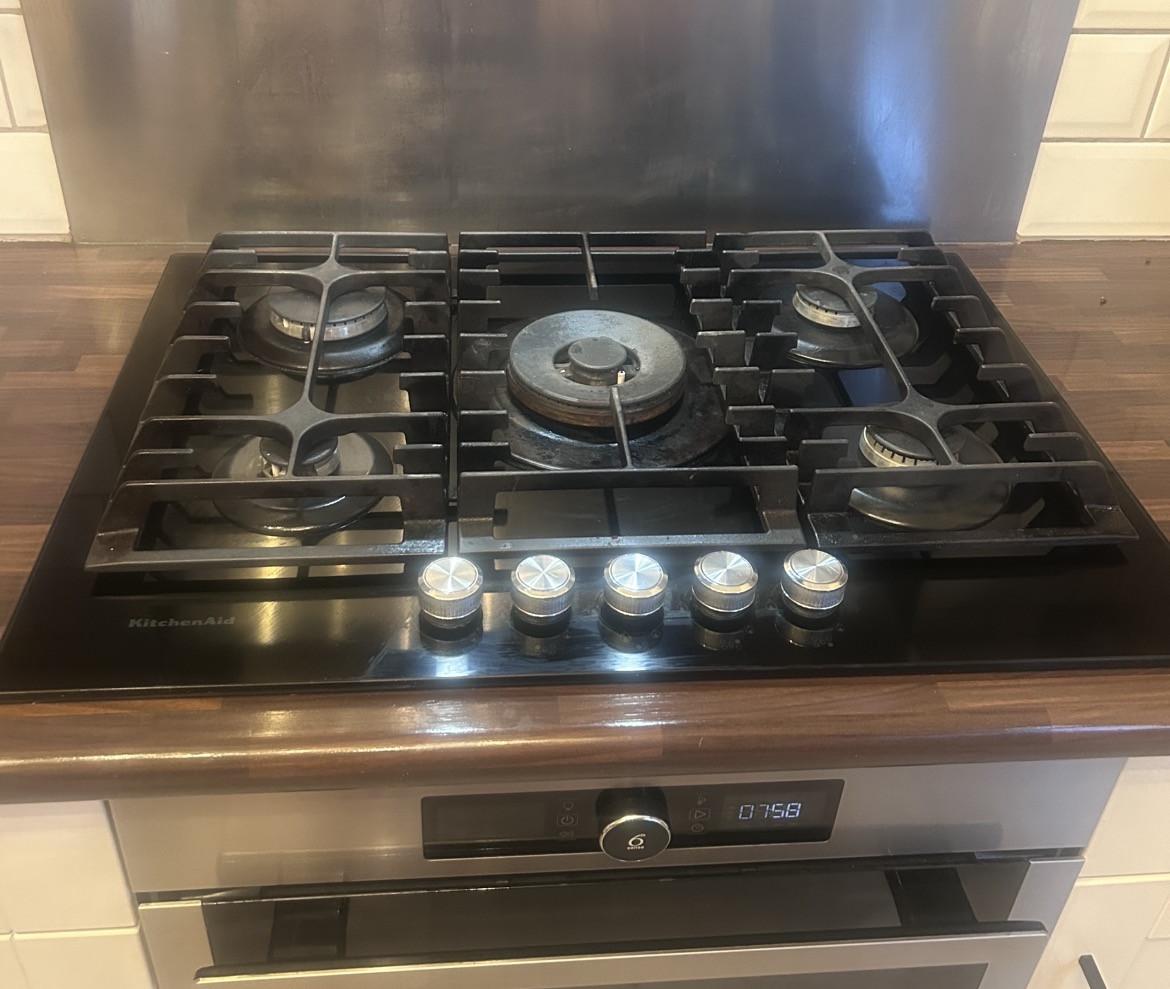 Whirlpool 6th sense oven en kitchenaid gasfornuis