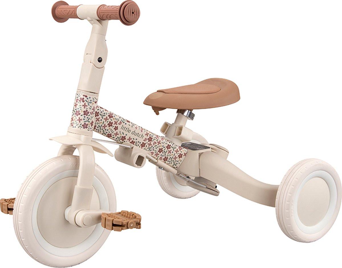 Little Dutch 3 in 1 driewieler wit