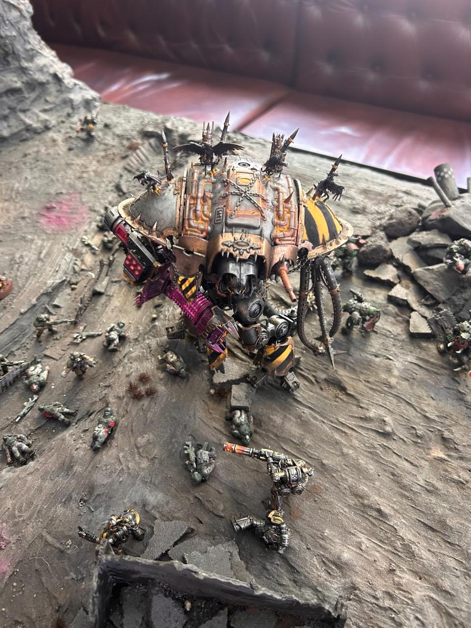 Uniek Meesterwerk: Handgemaakt Warhammer Diorama / Speelbord!