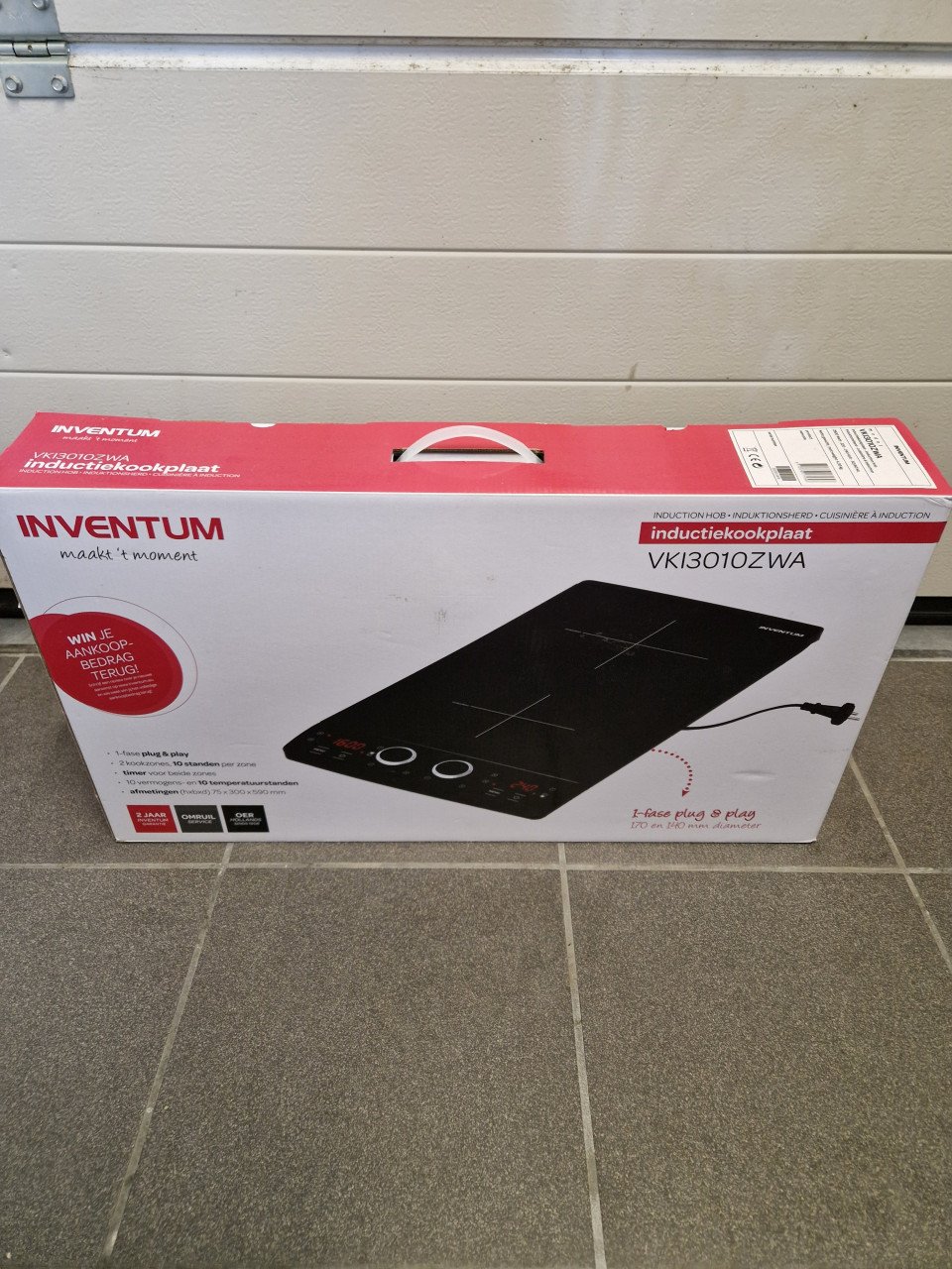 Inductiekookplaat Inventum (2 kookzones)