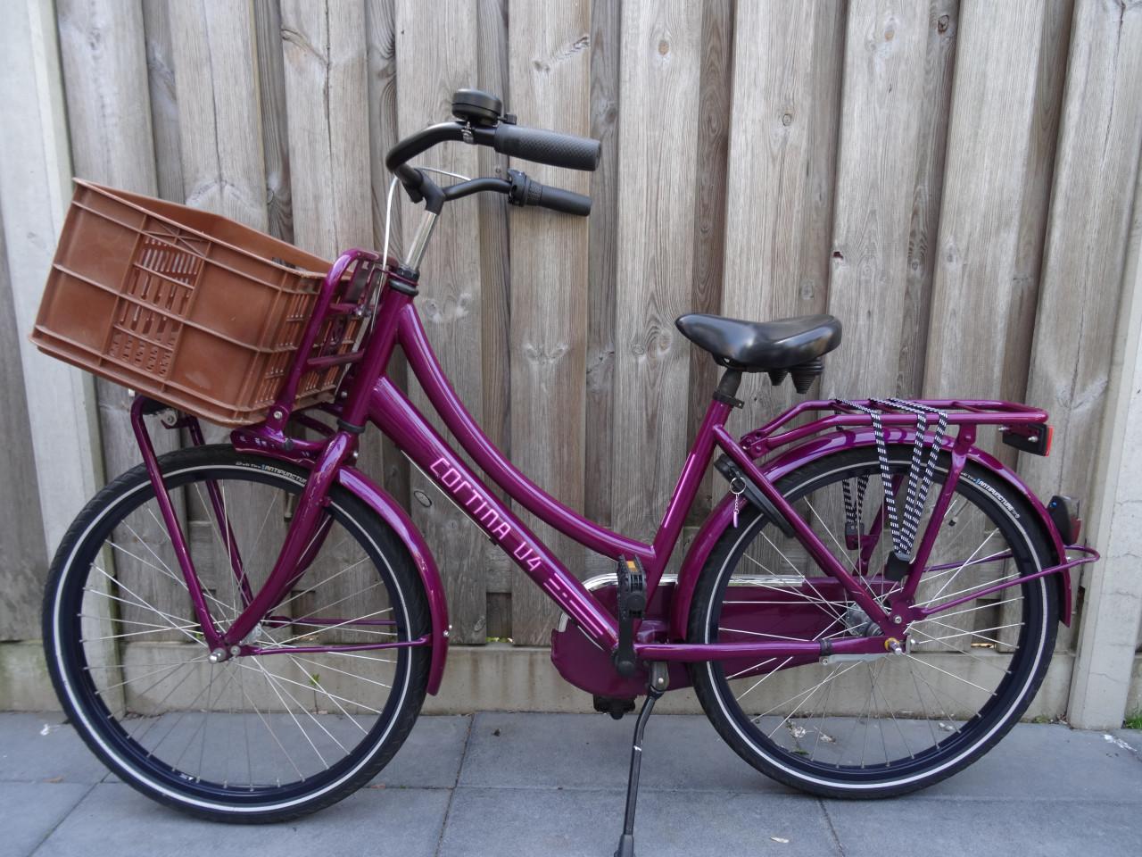 🌸 Cortina U4 Transport Meisjesfiets – 24 inch | Carmen Violet Gloss 💜