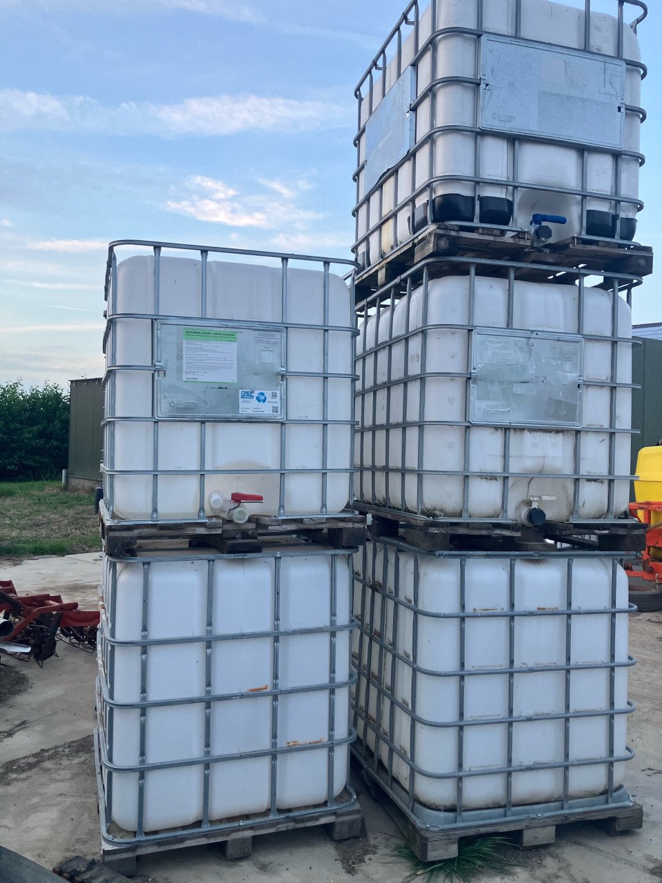 Ibc vaten houten pallet