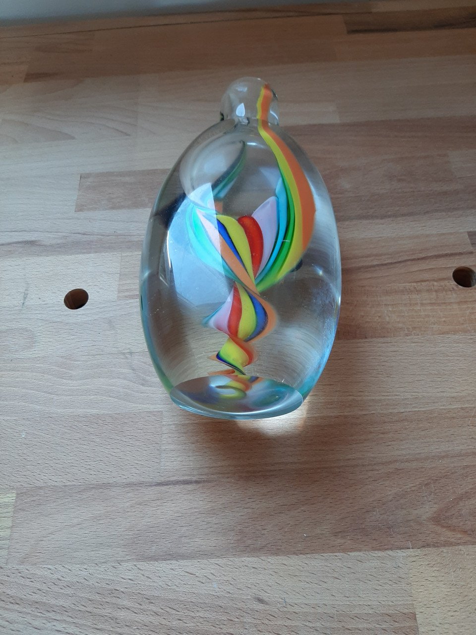 Massief glazen bloemetjesvaas
