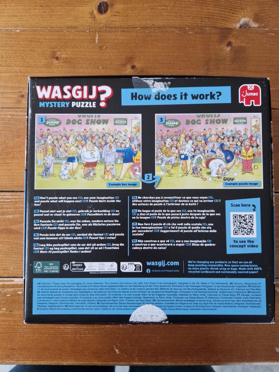 Wasgij puzzel 1000 stukjes mystery nummer 26 Date Night