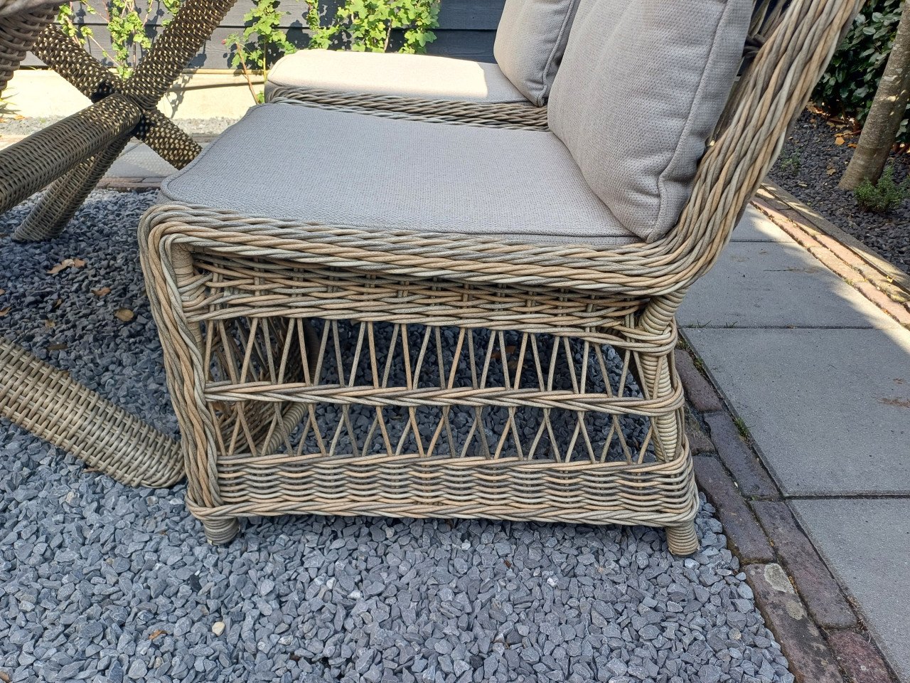 Tuinmeubel settafel+ 4 stoelen