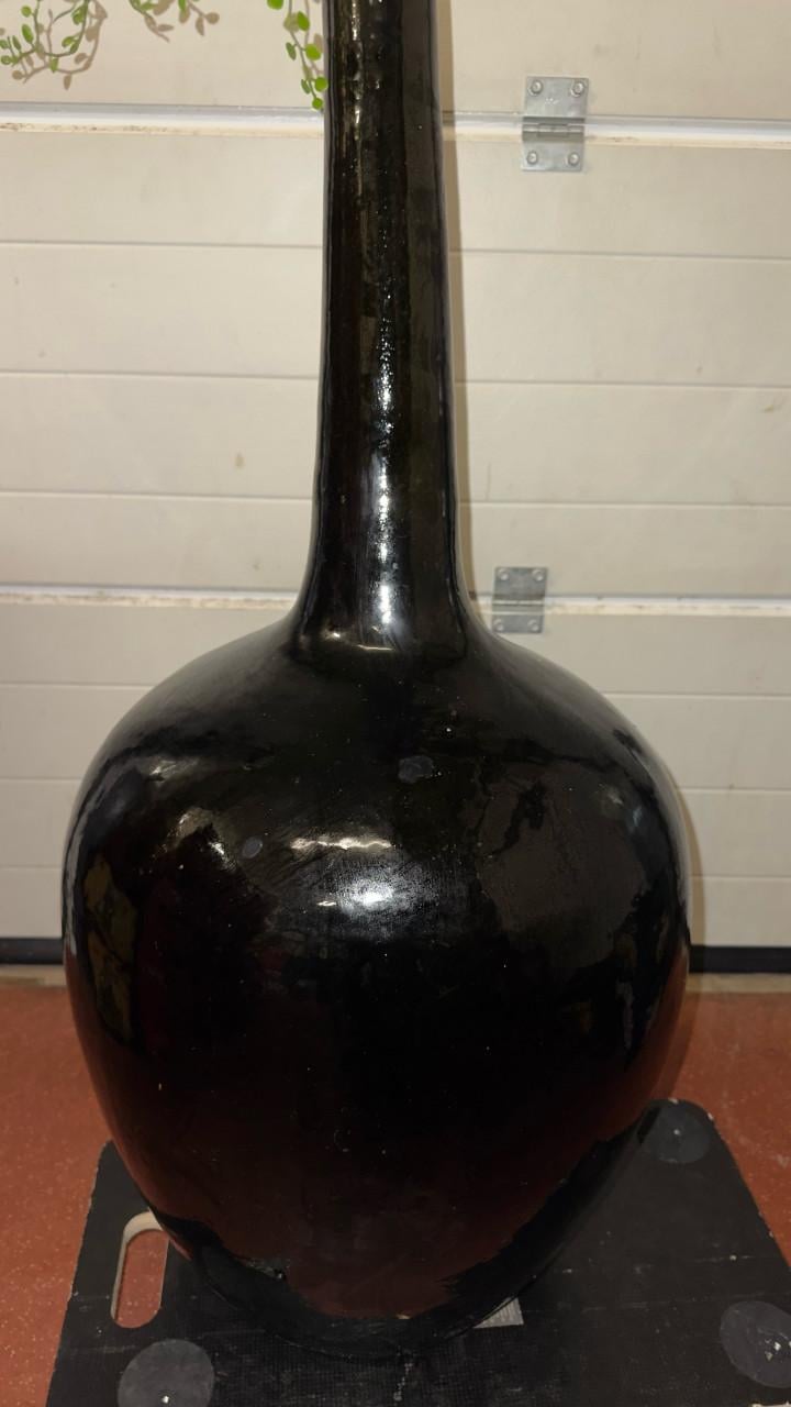 Zwarte Vaas met lange nek ( 2 stuks)