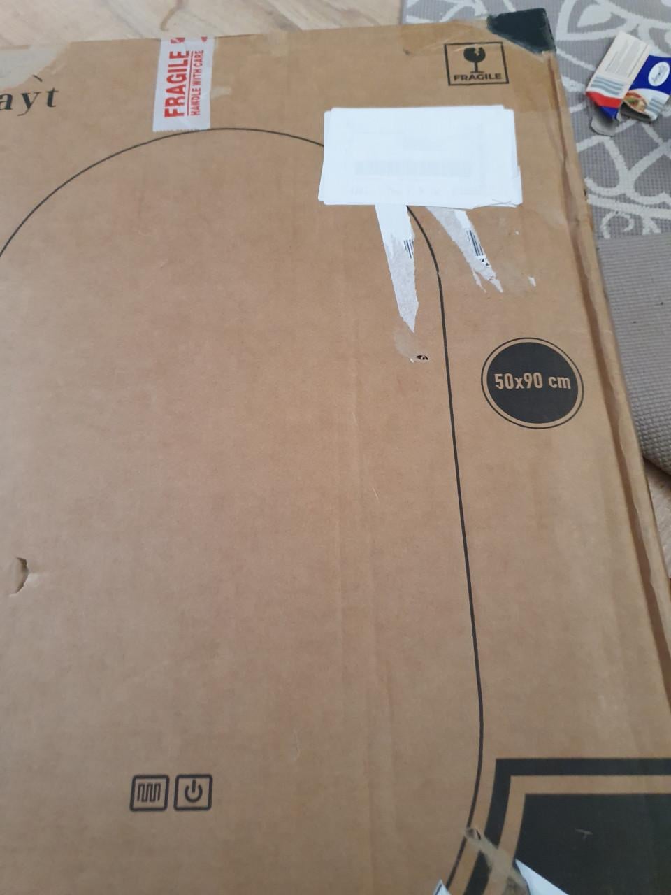 Bayt LED badkamerspiegel ovaal 50x90 anti-condens nieuw