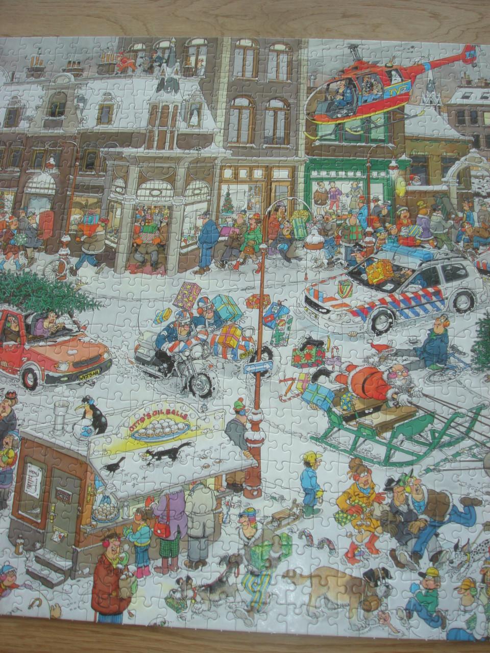 Te koop Complete Jan van Haasteren puzzel Kerstmis 1000 stukjes