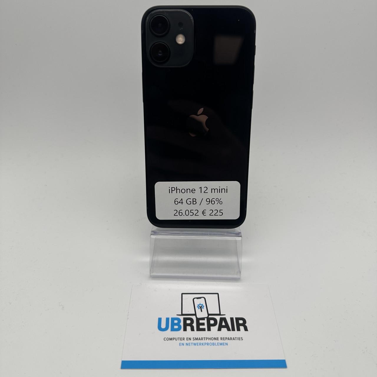 Apple iPhone 12 mini 64 GB zwart