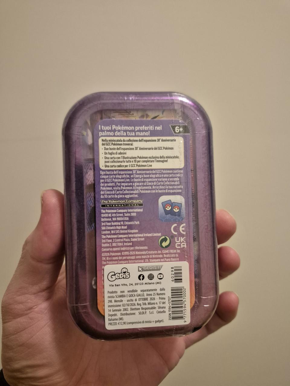 Pokemon 30th Celebration Tin Mewtwo