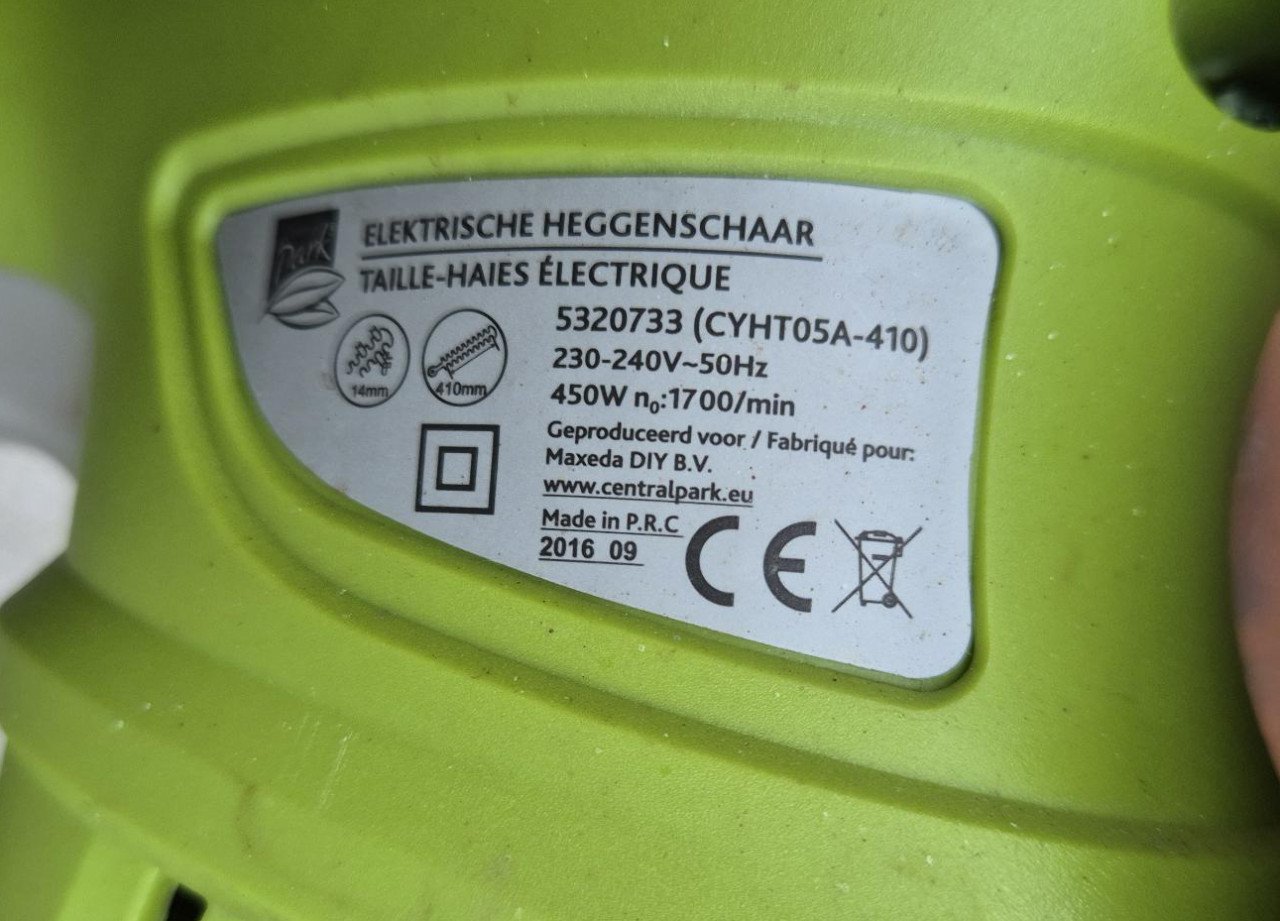 Electrische heggenschaar
