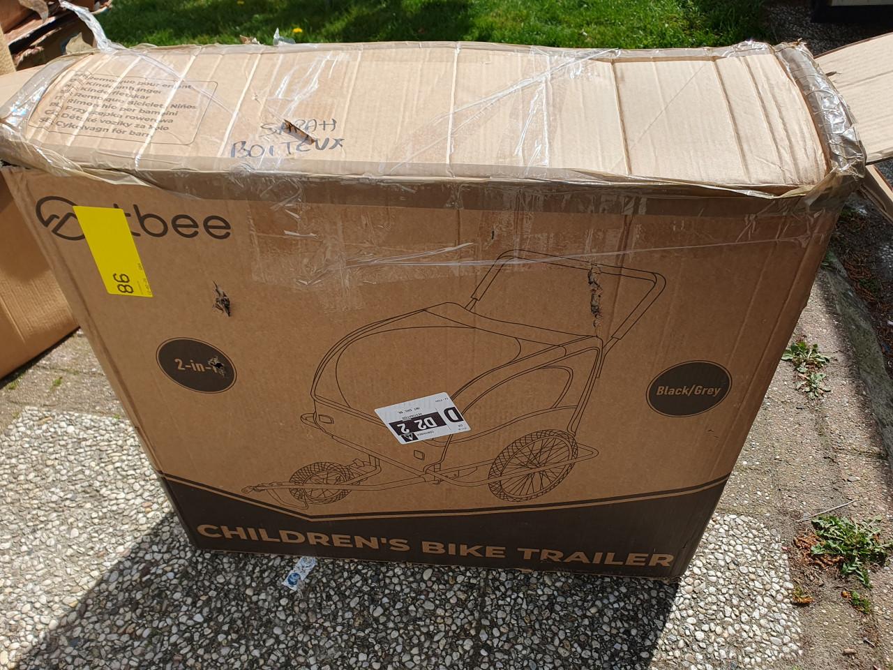 Outbee kinderfietskar 2in1 • fietskar + wandelwagen • buggy