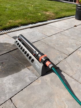 Gardena zwenksproeier + tuinslang
