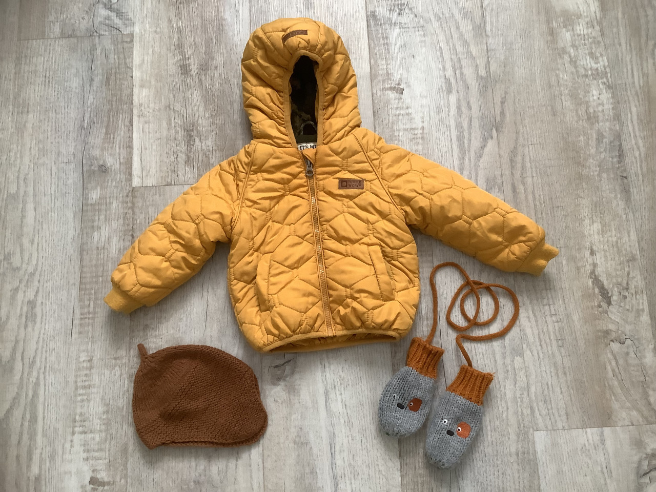 Tumble & Dry Winterjas - maat 80 + Wanten en Muts
