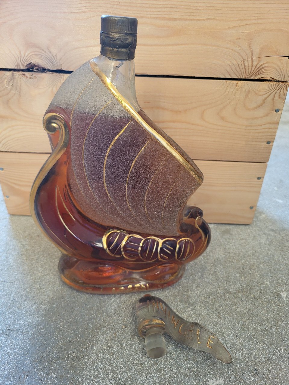 Verschillende flessen drank, wiskey,  cognac, brandy, likeur,
