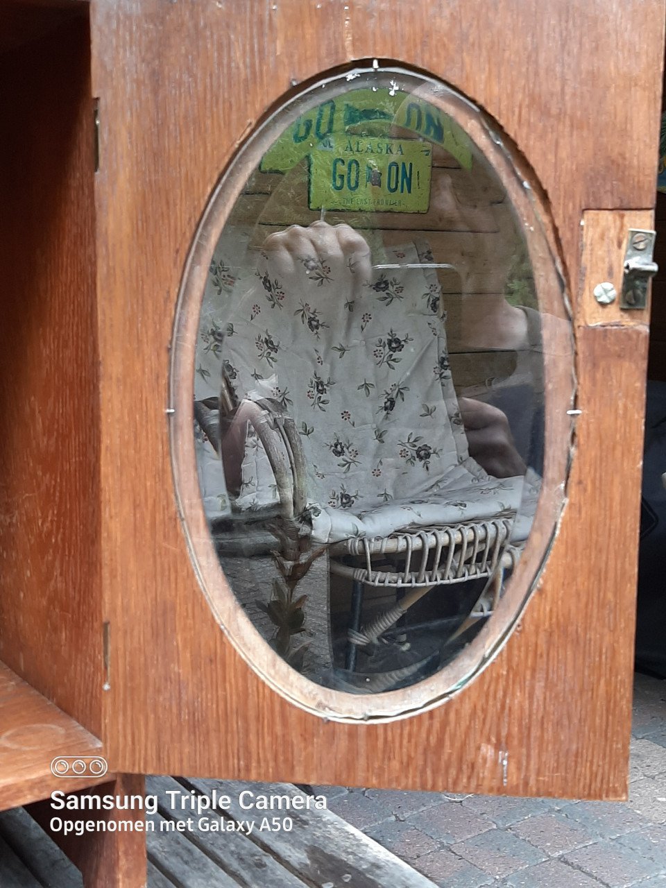 Houten keukenkastje antiek